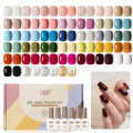 GAOY 42 Pcs Gel Nail Polish Kit – 39 Colors Plus Glossy & Matte Top Coats + Base Coat
