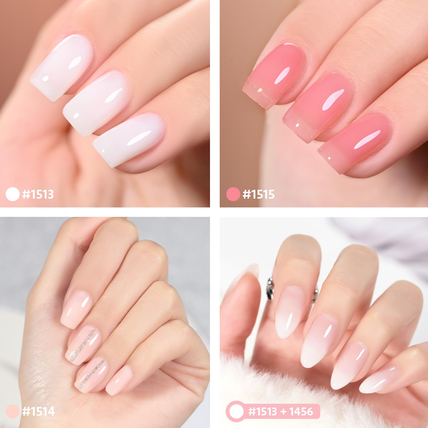 GAOY Gel Nail Polish Kit with UV Light — 6 Colors, Base & Top Coat, At-Home Manicure
