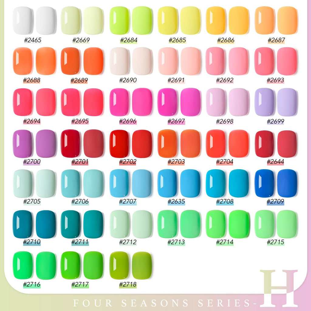 GAOY 42 Pcs Gel Nail Polish Kit with Neon Colors & Top Coats – DIY Manicure at Home