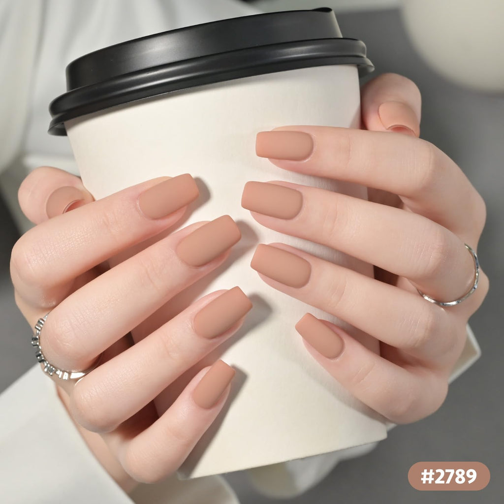 GAOY 23-Pcs Gel Nail Polish Kit – White, Blue & Brown Colors with Glossy & Matte Top Coats + Base Coat