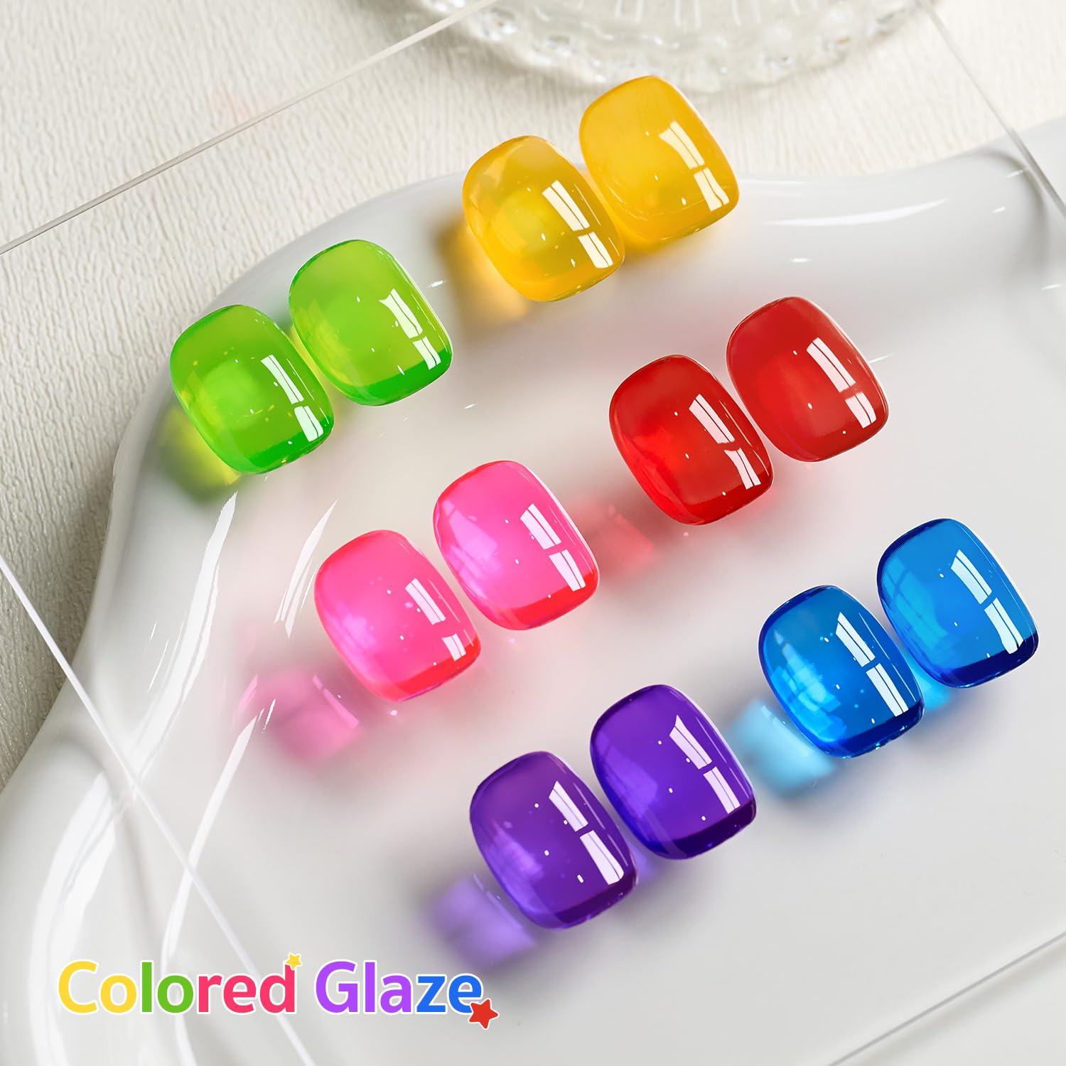 GAOY Jelly Gel Nail Polish Kit — 6 Buildable Colors for DIY Manicures