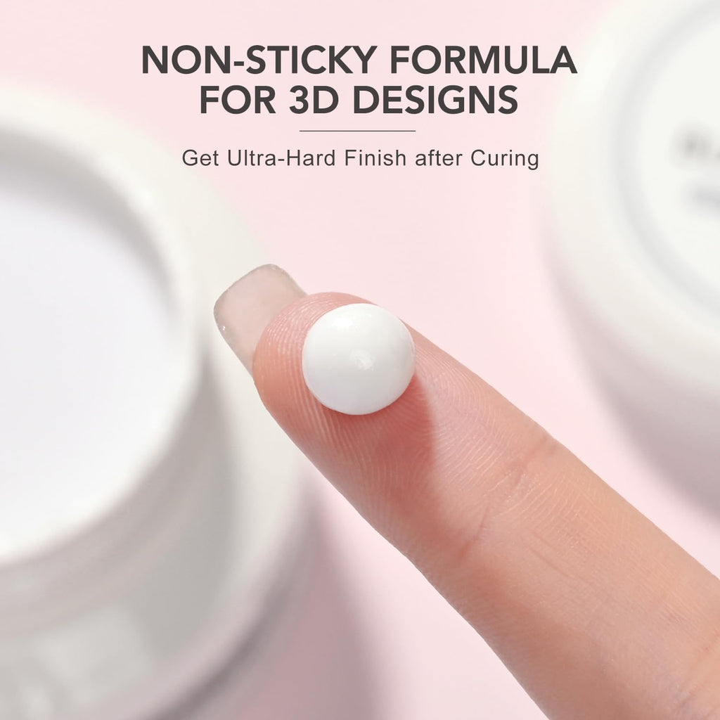 GAOY 60g Solid Builder Gel for Nails — Non-Sticky 3D Nail Art & Extensions