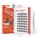 GAQQI Self-Adhesive Lash Clusters (10-14mm) – Press-On, No Glue, Reusable