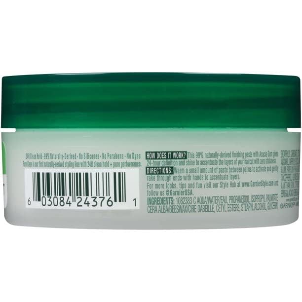 Garnier Fructis Style Pure Clean Finishing Paste 2 oz – Pack of 6 | Strong Hold, No Crunch