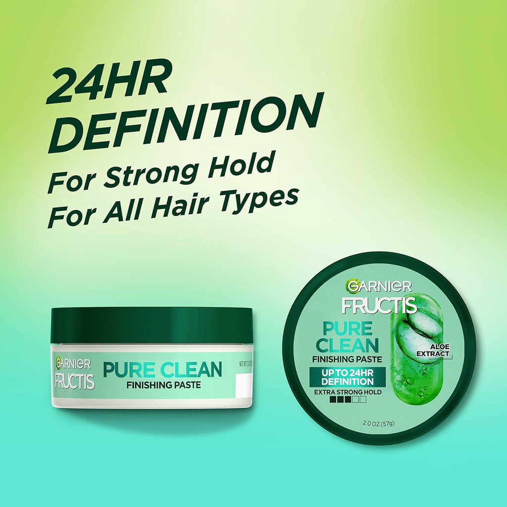 Garnier Fructis Style Pure Clean Finishing Paste 2 oz – Pack of 6 | Strong Hold, No Crunch