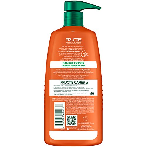 Garnier Fructis Damage Eraser Shampoo – Repair Damaged Hair in 1 Use