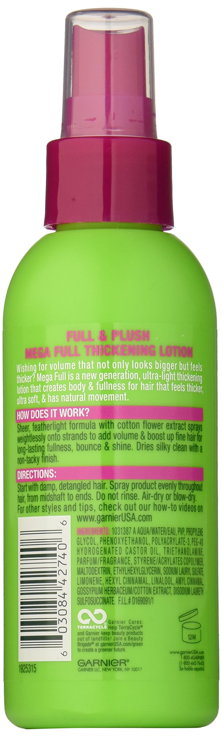 Garnier Fructis Style Mega Full Thickening Lotion – Full & Plush, 5 fl oz