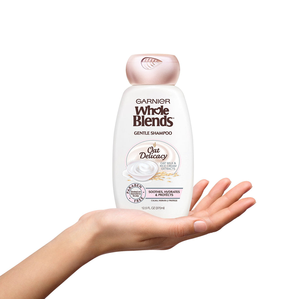Garnier Whole Blends Gentle Shampoo Oat Delicacy for Sensitive Scalp – Weightless Hydration