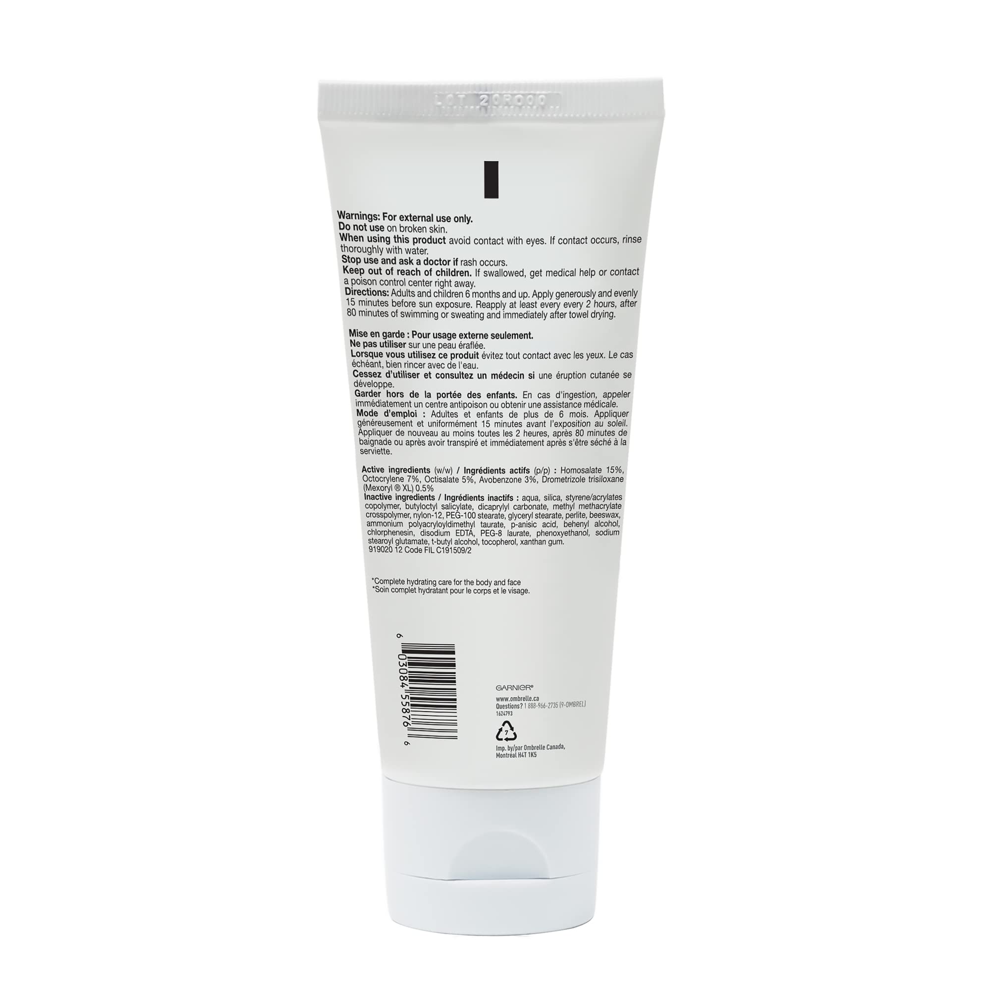 Garnier Ombrelle Complete Sensitive Advanced SPF 60 – 200 mL