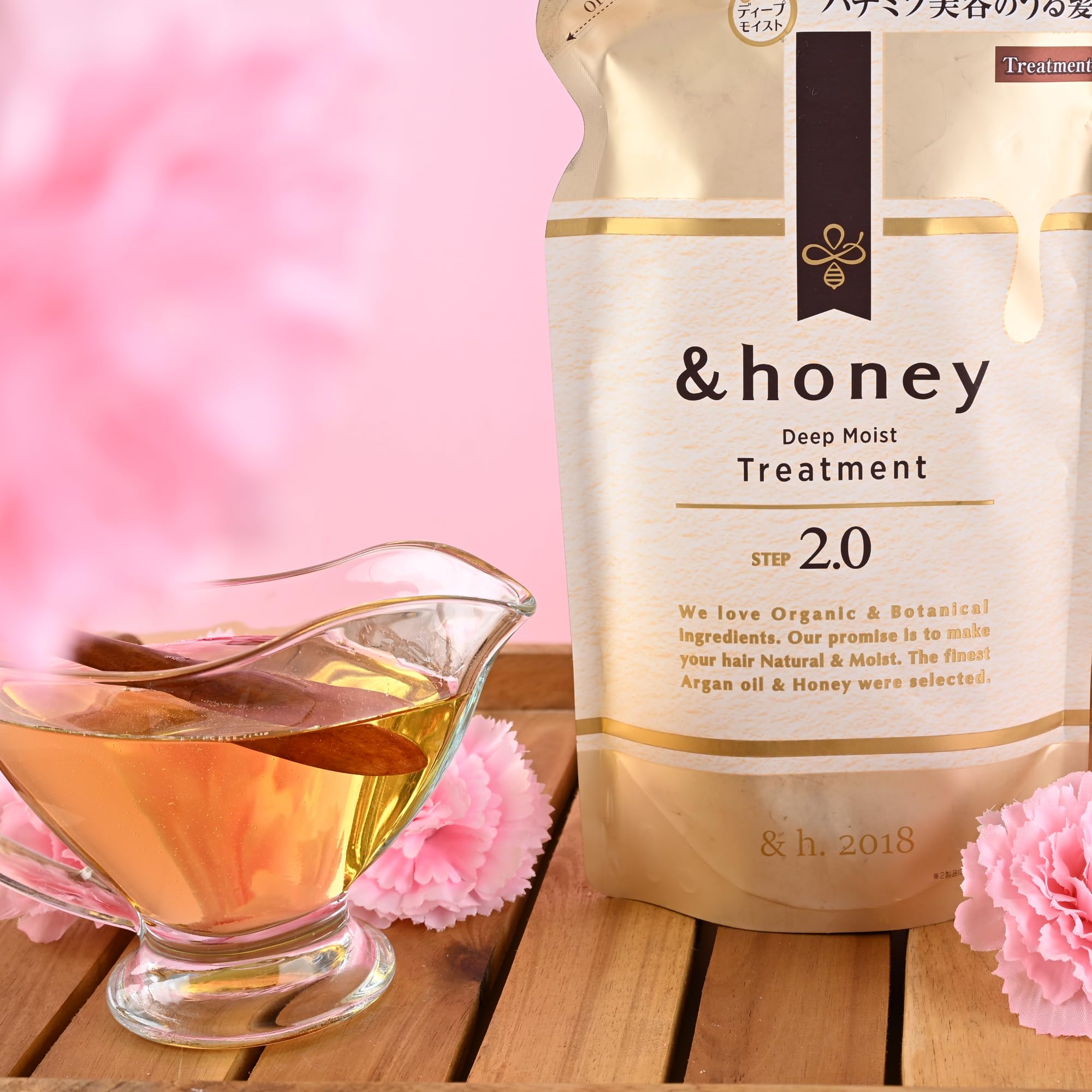 &-Honey Deep Moist Treat-ment Step 2.0 Refill 350g - Deep Moisturizing & Repairing Hair Oil | GASHINA STORY