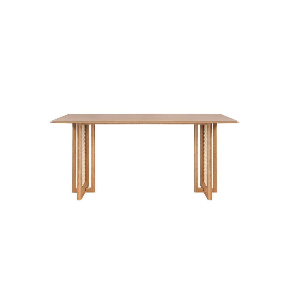 Gavril Rattan Dining Table, Oak, Rectangle