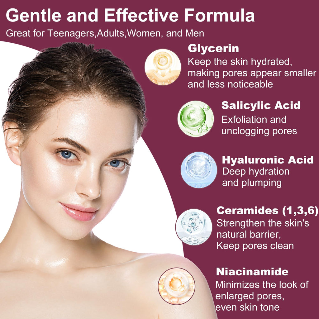 GEBEATY 6-Piece Skin Care Set for Teens & Women | Pore-Minimizing Glow