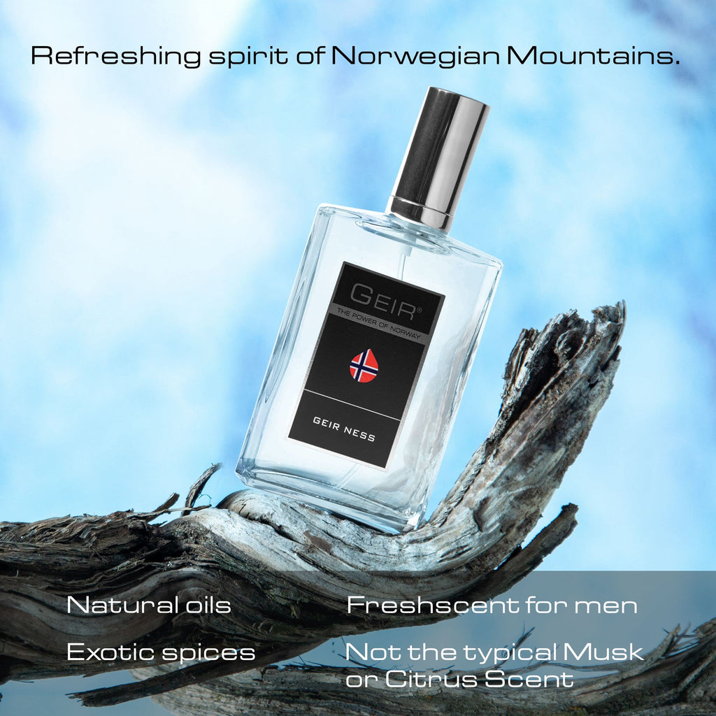 Geir Ness Geir Eau de Parfum Spray for Men — Long-Lasting Fresh, Cool Scent