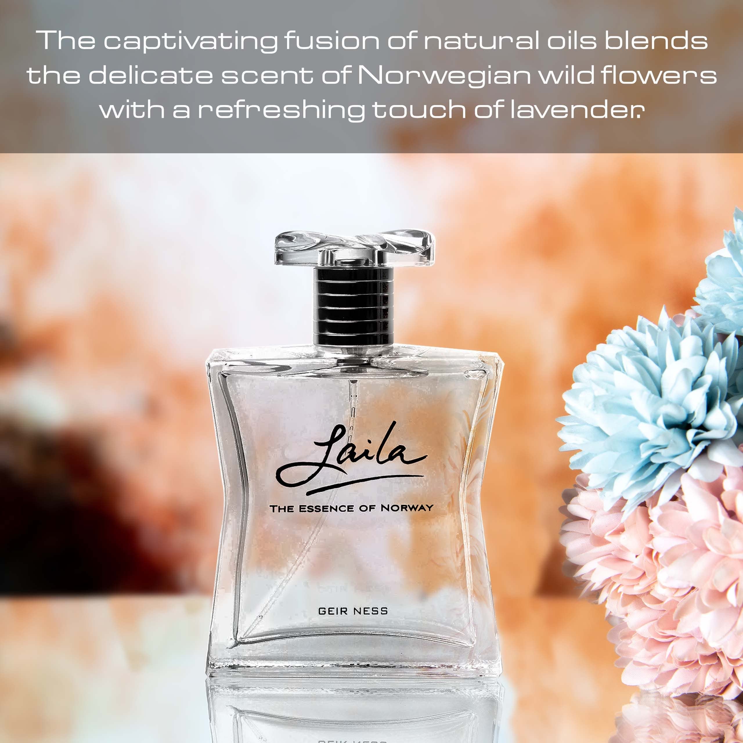 Geir Ness Laila Eau de Parfum Spray 3.4 oz - Women | Long-Lasting Floral Scent