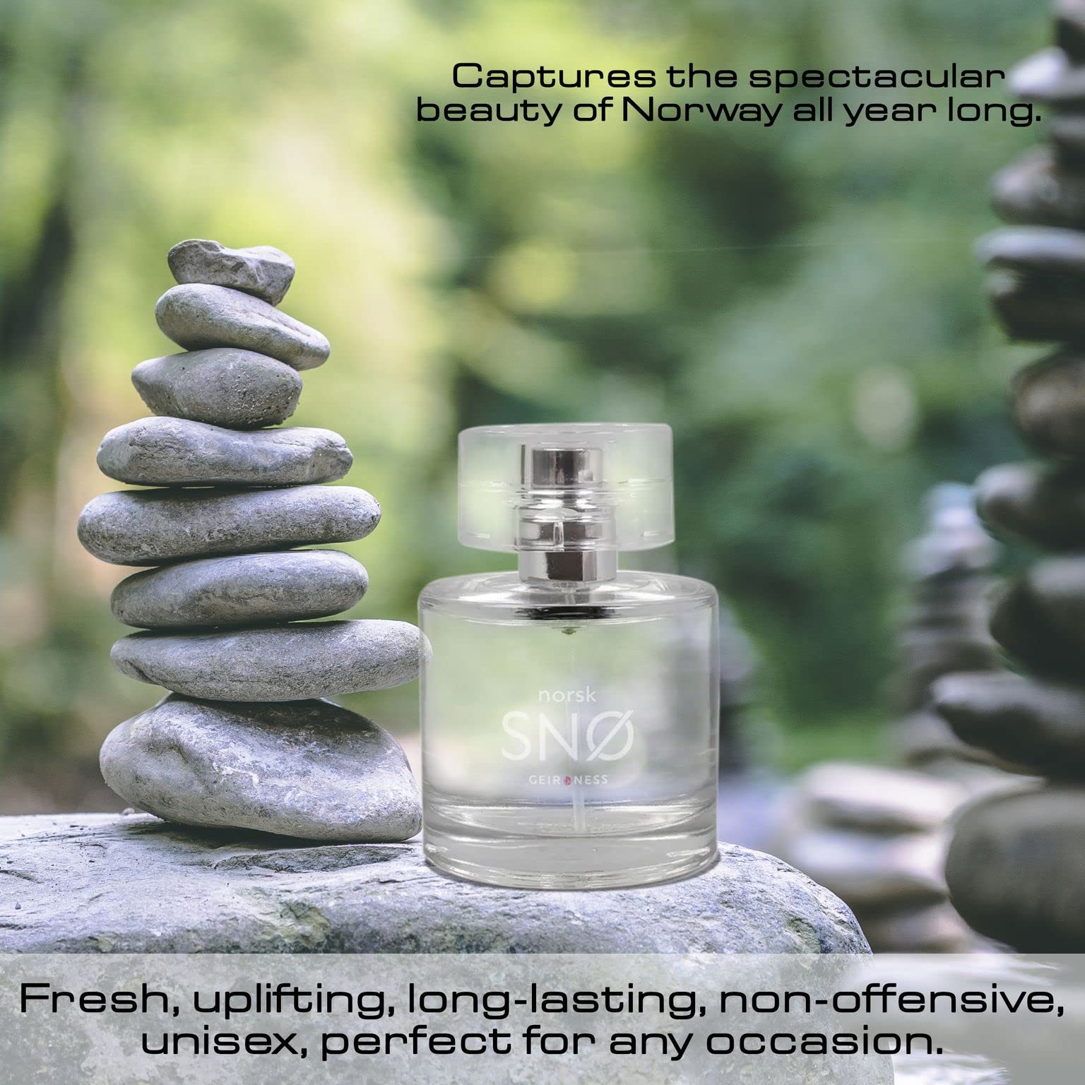 Geir Ness Norsk Snø Eau de Parfum – Unisex Natural Fragrance, Fresh Herbal Notes (100 ml)