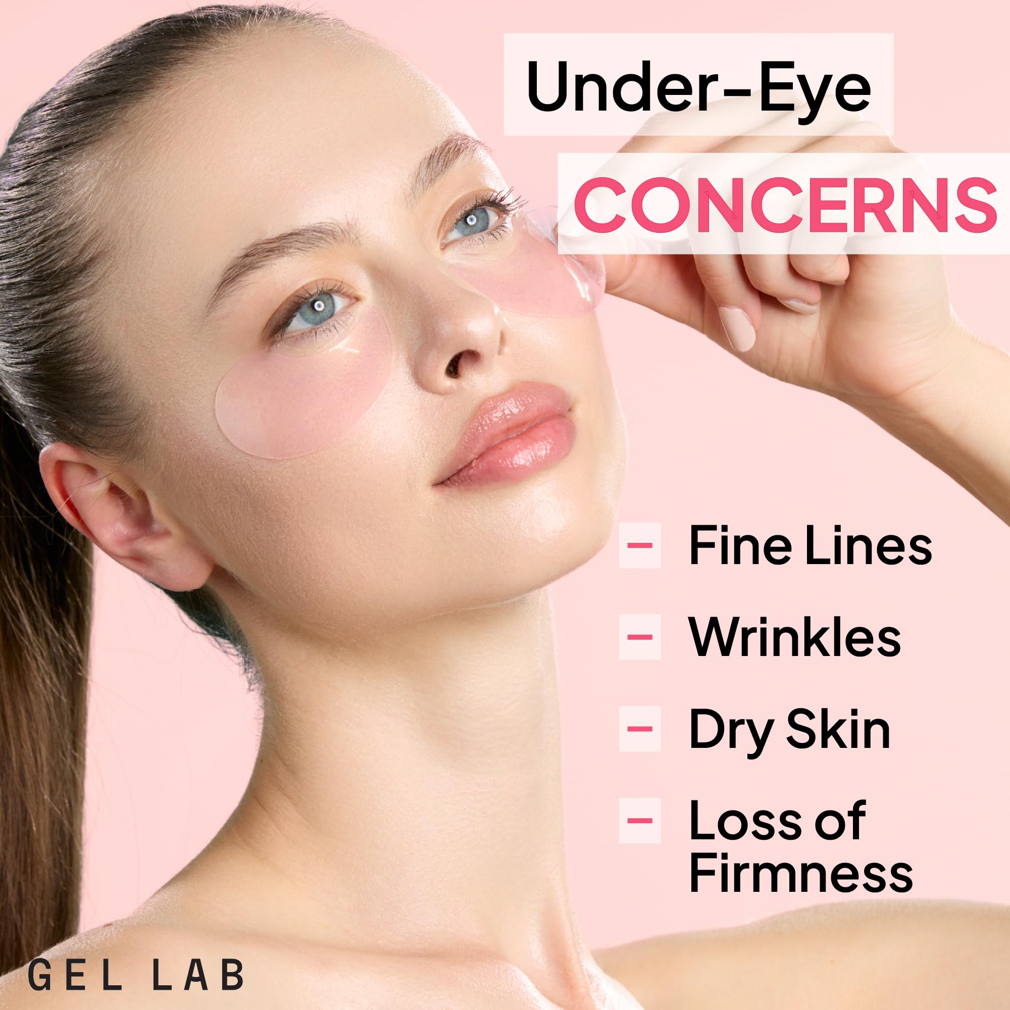 Gel Lab Renew Retinol & Collagen Under Eye Patches – Hydrating Korean Skincare