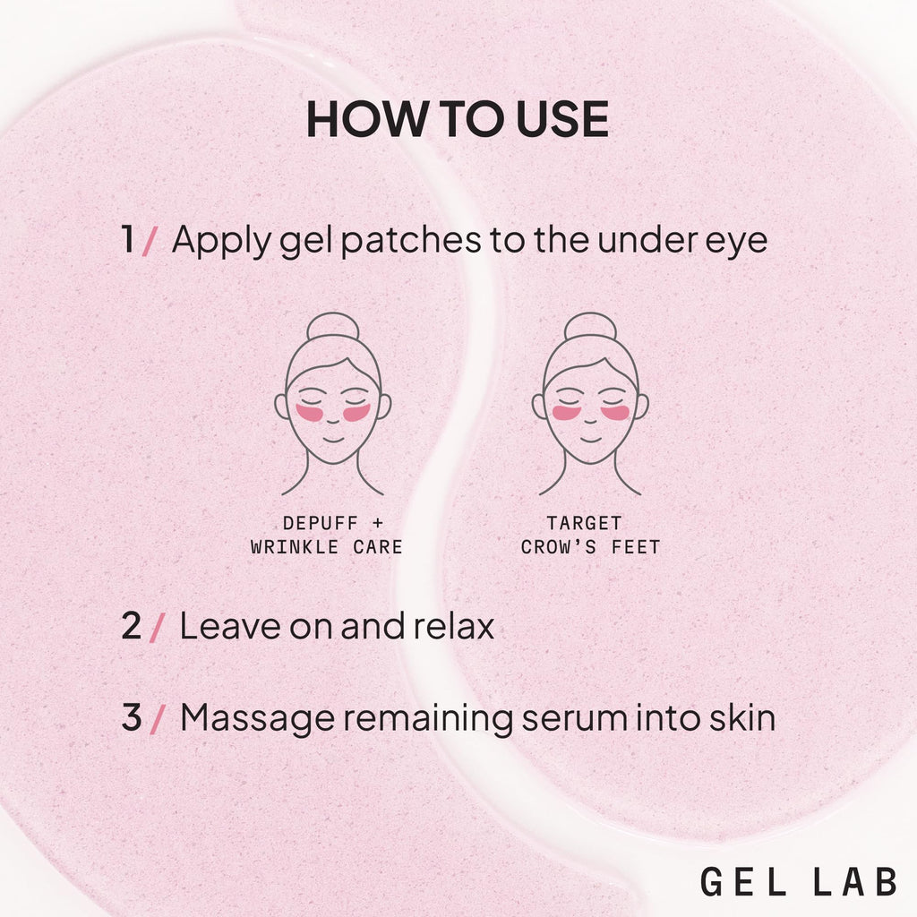 Gel Lab Renew Retinol & Collagen Under Eye Patches – Hydrating Korean Skincare
