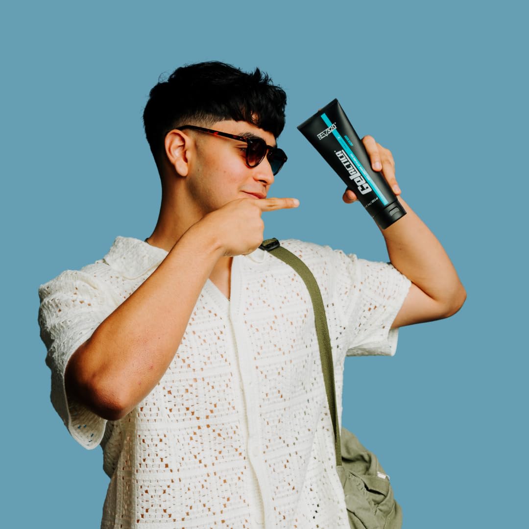 Gelactica Max Control Hair Gel for Men – Strong Hold, Alcohol-Free, Arctic Scent, 8 oz
