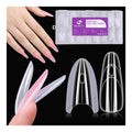 Gelike EC Salon-Perfect Sandwich Dual Forms for Builder Gel – 240Pcs, 15 Sizes, Almond Round