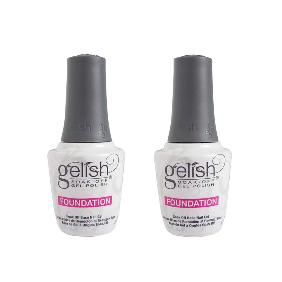 Gelish Harmony 0.5 oz Soak-Off Foundation Gel Base Coat – 2 Pack