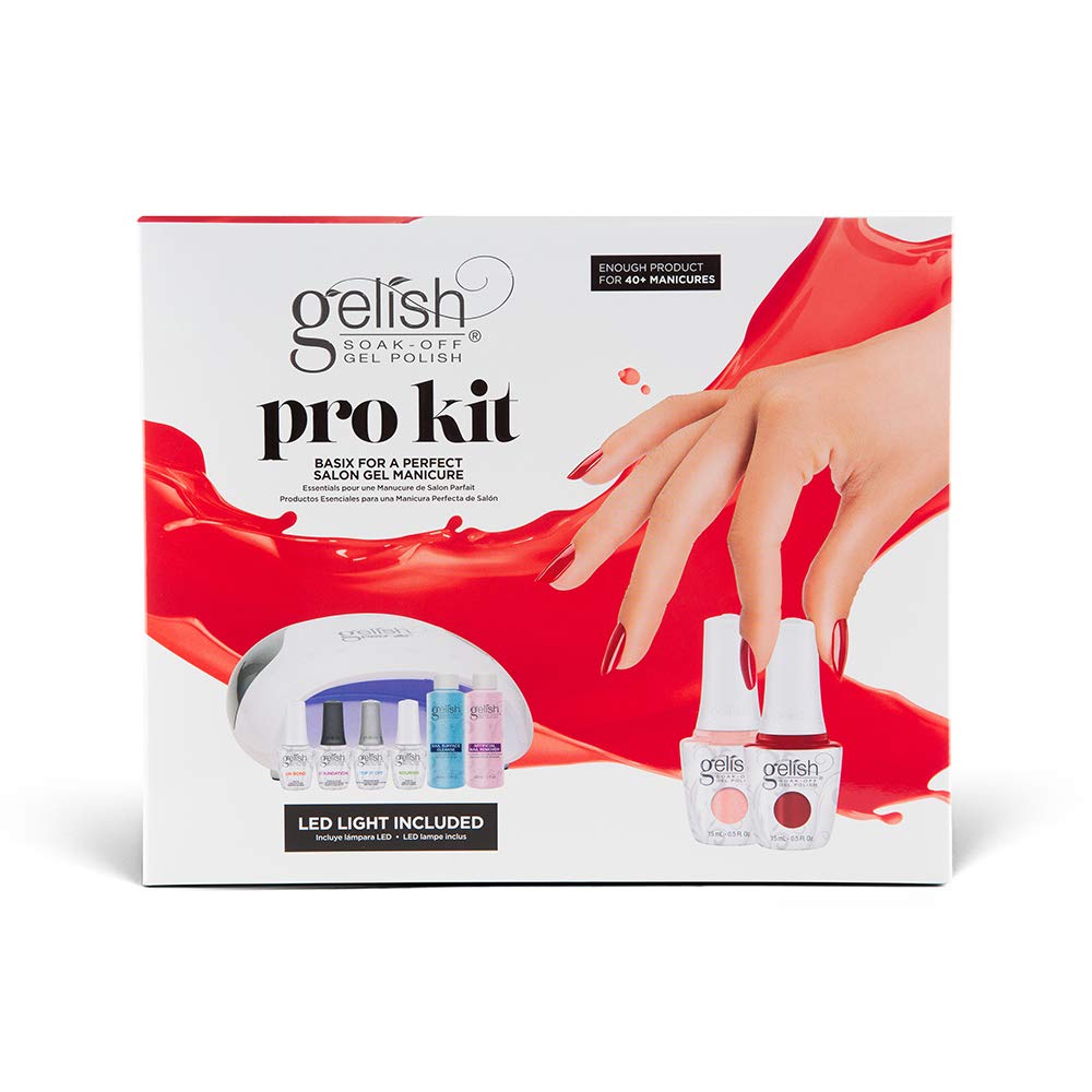 Gelish Pro Kit with Pro LED Light – Complete Gel Nail System for At-Home Manicures