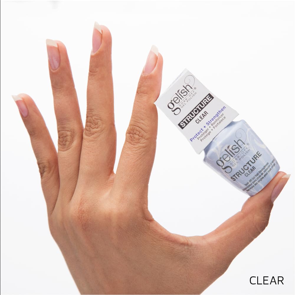 Gelish Brush On Structure Gel – Self-Leveling Nail Builder & Strengthener (Clear)
