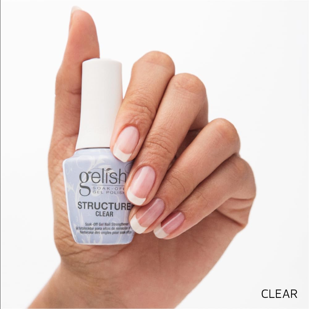 Gelish Brush On Structure Gel – Self-Leveling Nail Builder & Strengthener (Clear)