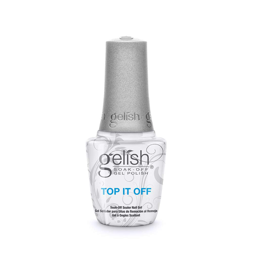 Gelish Top It Off Sealer Gel Top Coat – High-Gloss, Durable Shine (0.5 oz)