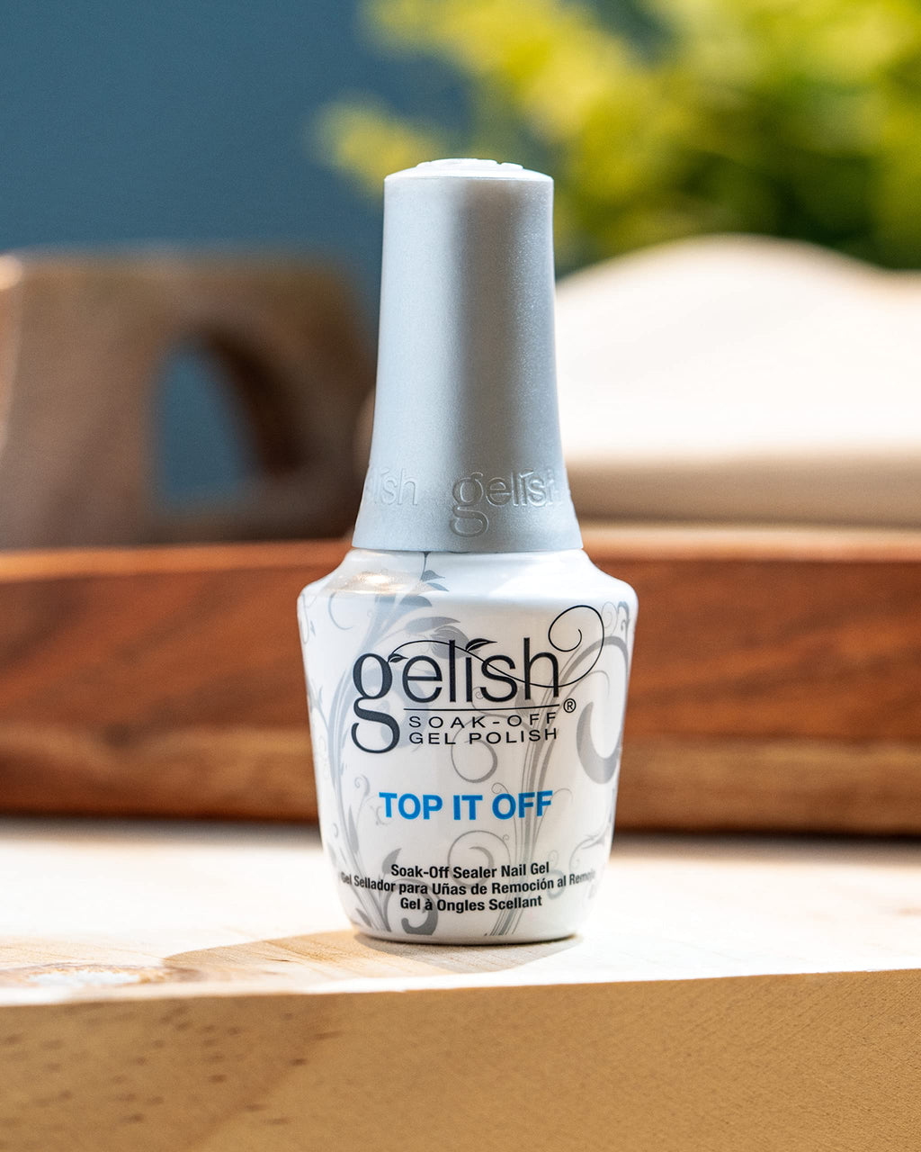 Gelish Top It Off Sealer Gel Top Coat – High-Gloss, Durable Shine (0.5 oz)