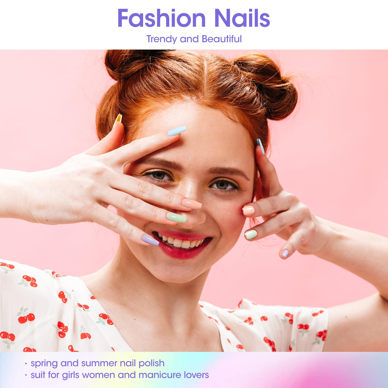 GELLEN Pastel Regular Nail Polish Set – 6 Quick-Dry Colors, No UV Light Needed
