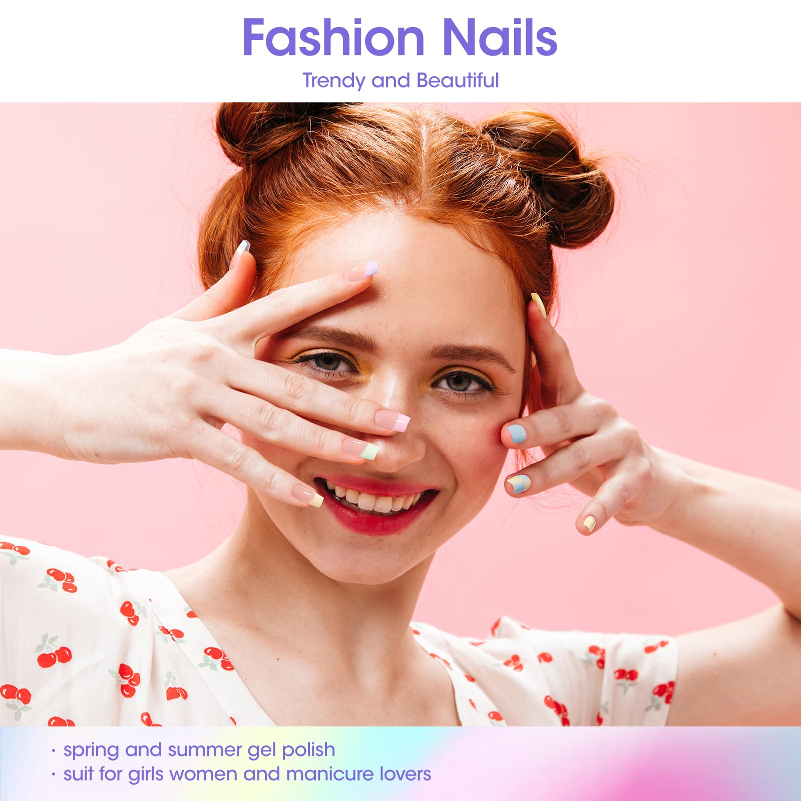 GELLEN Pastel Gel Nail Polish Set – 6 Macaron Colors (Nude to Yellow), No Wipe, 10ml