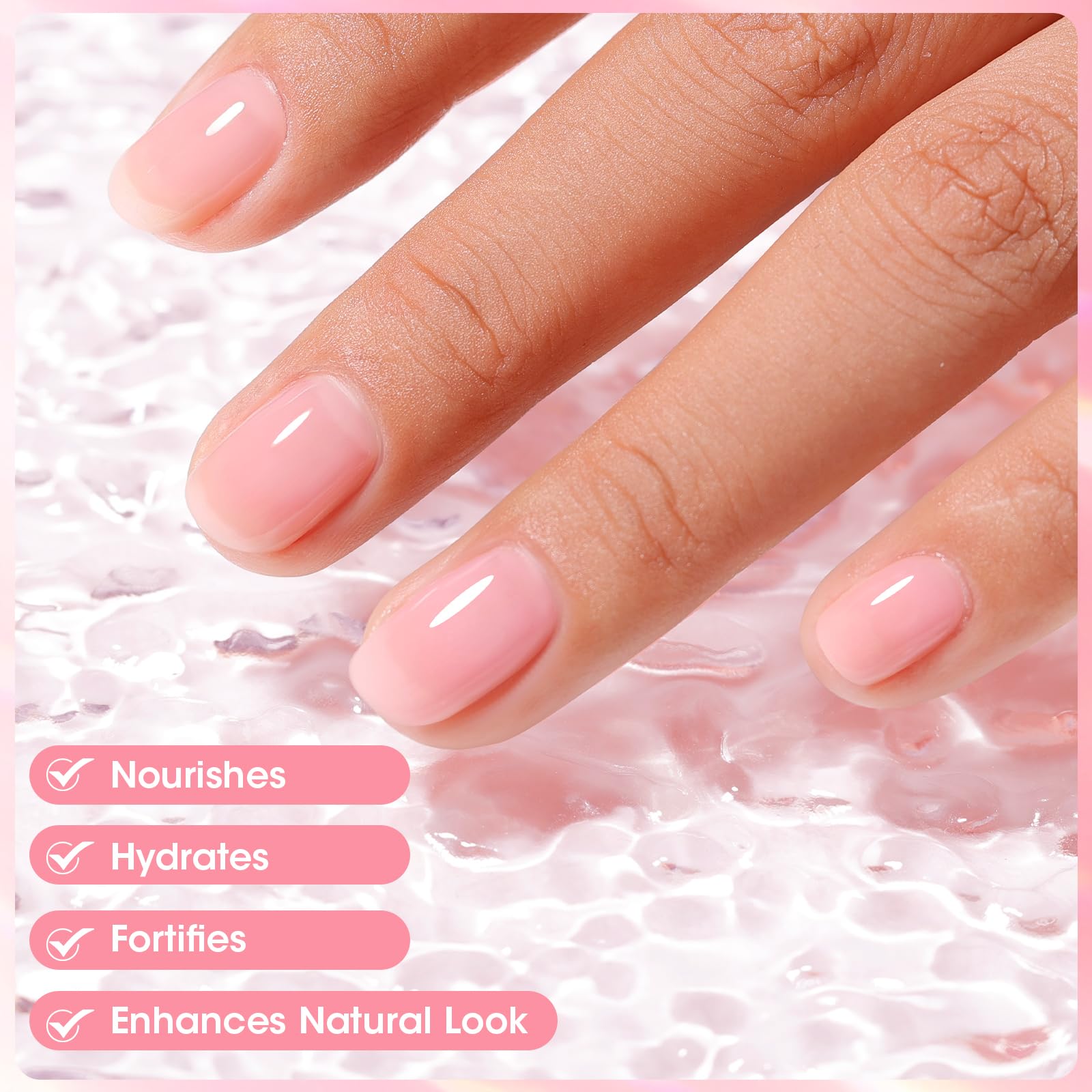 GELLEN PRO BIO 5-in-1 Nail Strengthener & Growth | Clear Pink Tint