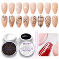 GELLEN Spider Gel for Nails – Classic Black & White Nail Art, Elastic, UV/LED Cured