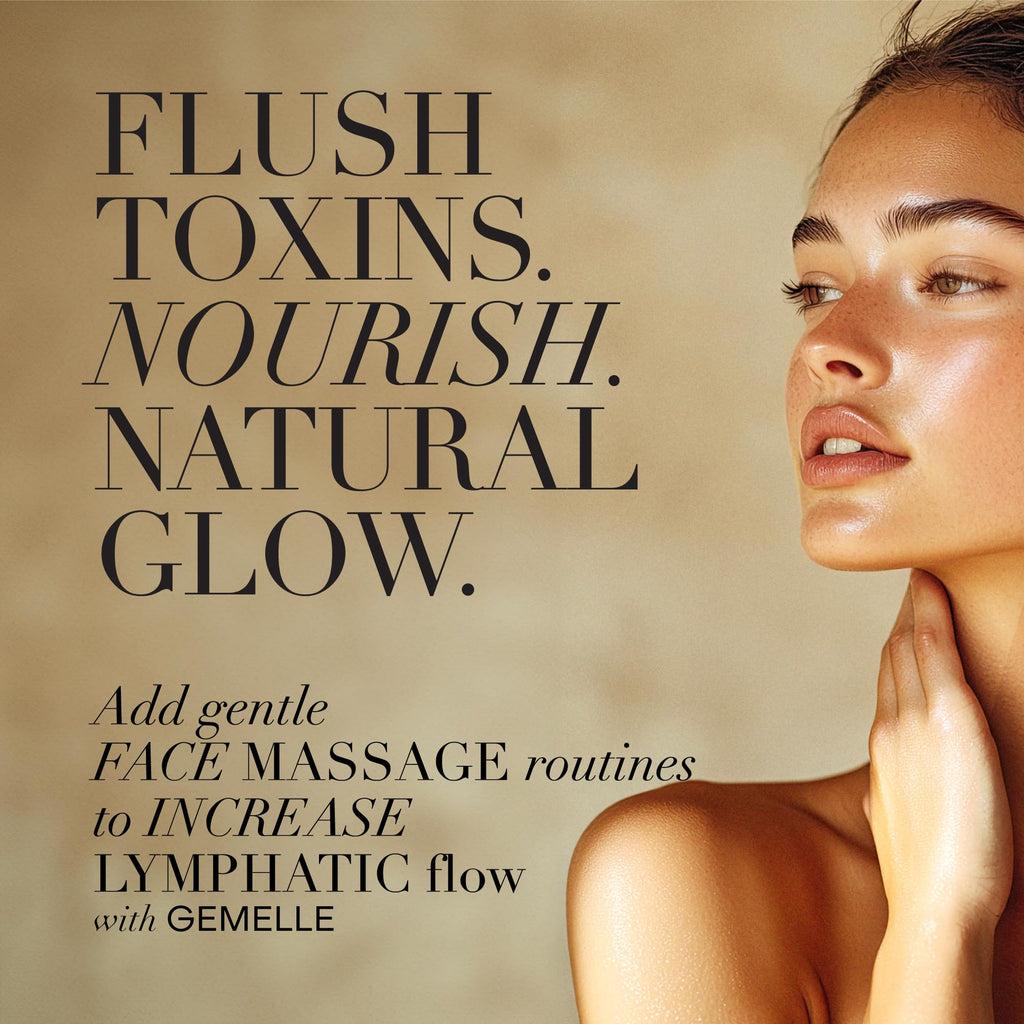GEMELLE Lymphatic Anti-Aging Face Oil | Travel 15ml, Bakuchiol, Sea Buckthorn, Vitamins C, E & A