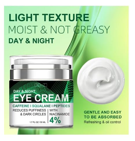 Caffeine Eye Cream for Puffiness & Dark Circles | 1.7 fl oz | Generic