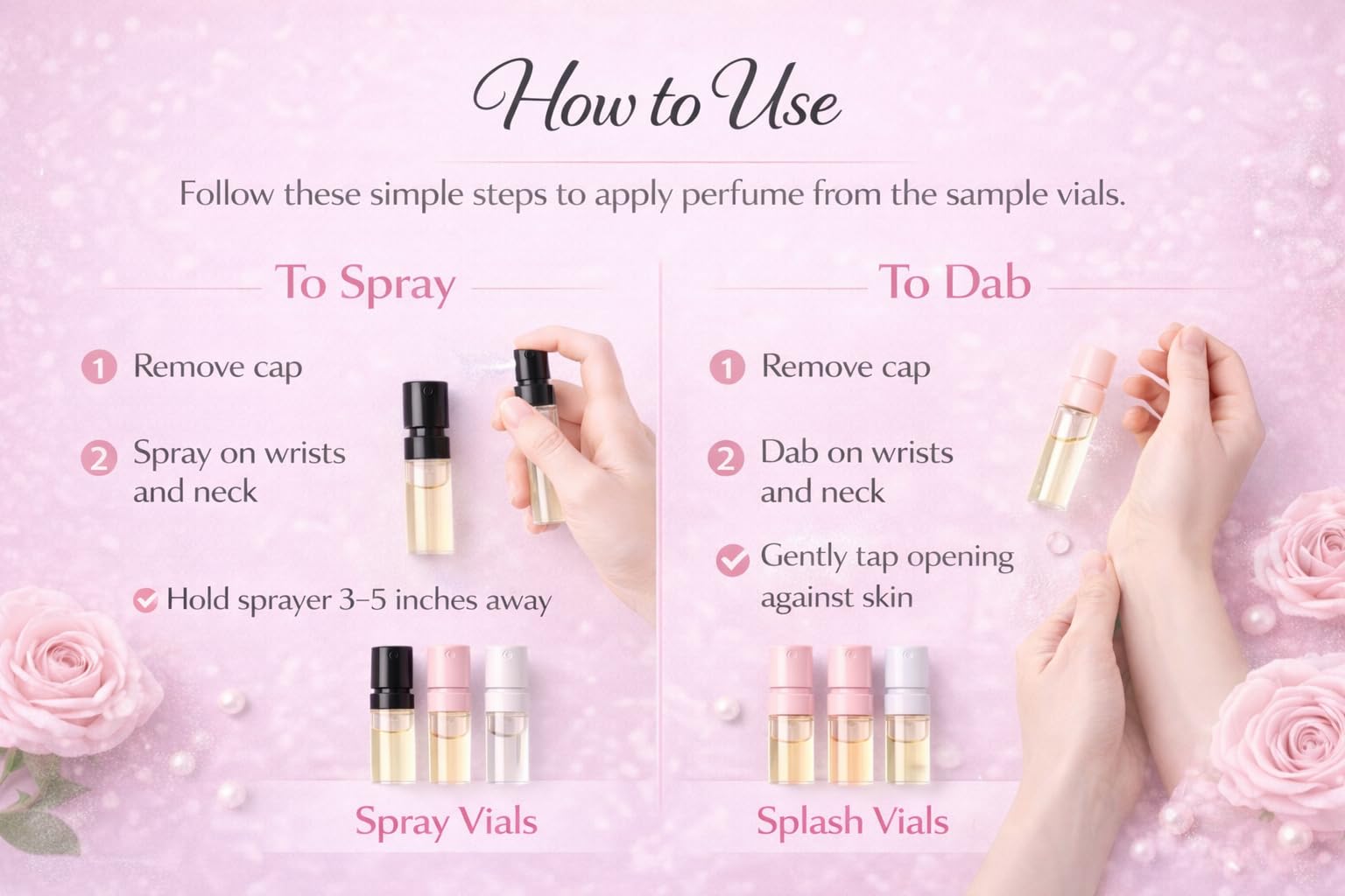 Designer Perfume Sample Set — 12 Random Vials for Women | Fragrance Discovery Kit