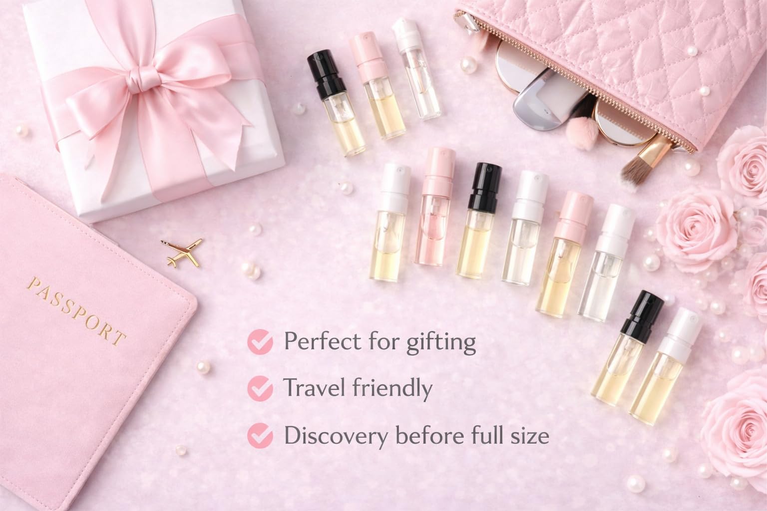 Designer Perfume Sample Set — 12 Random Vials for Women | Fragrance Discovery Kit