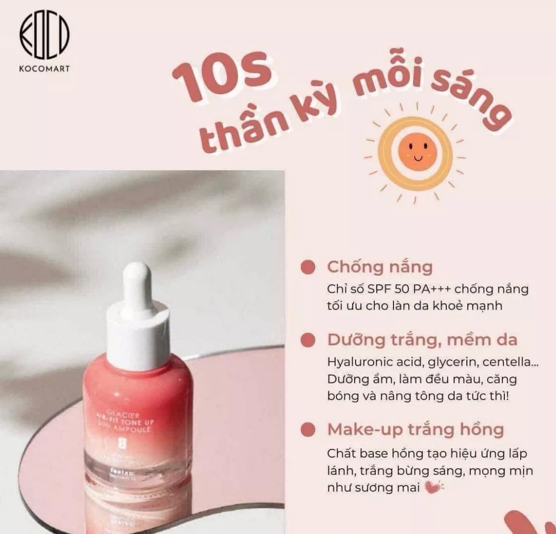 Generic Glacier Air-Fit UV Protect Tone-Up Sun Ampoule 30ml SPF50+/PA+++ – Daily Tone-Up Sun Care