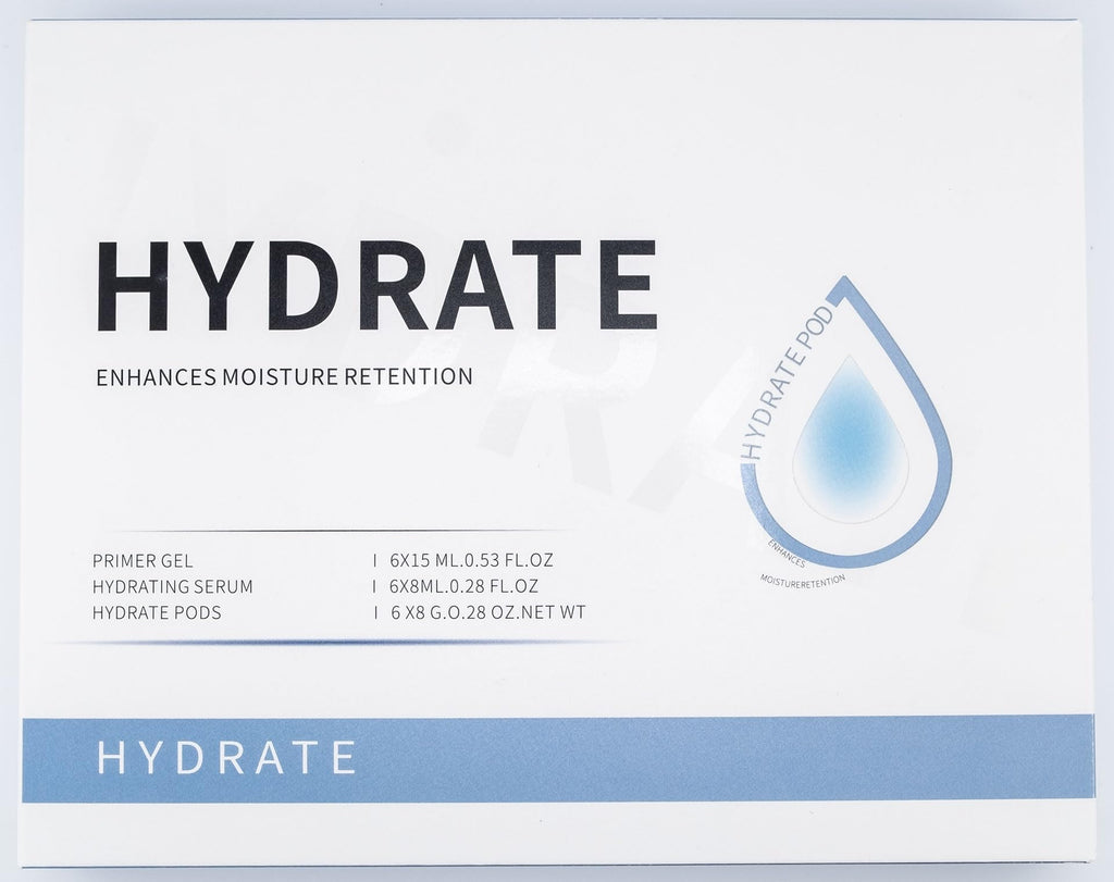 Hydrate Pods: Oxygen Facial CO2 Therapy at Home – 6 Pods + Primer Gel + Serum (New Formula, Less Foam)