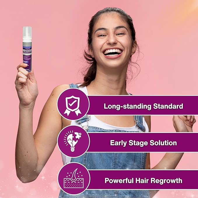 Generic Minoxidil 5% Foam for Women – Unscented Daily Hair Growth (2‑Month)