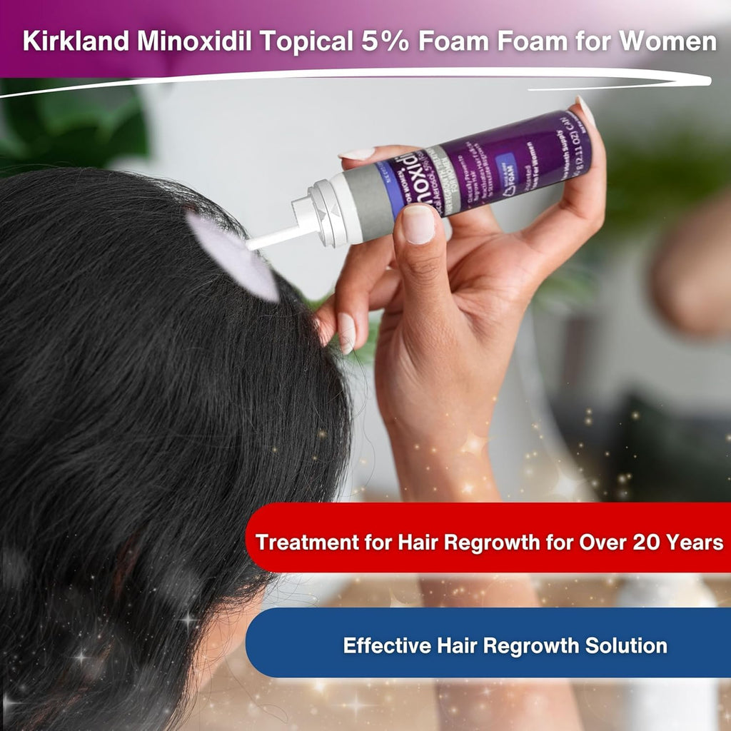 Generic Minoxidil 5% Foam for Women – Unscented Daily Hair Growth (2‑Month)