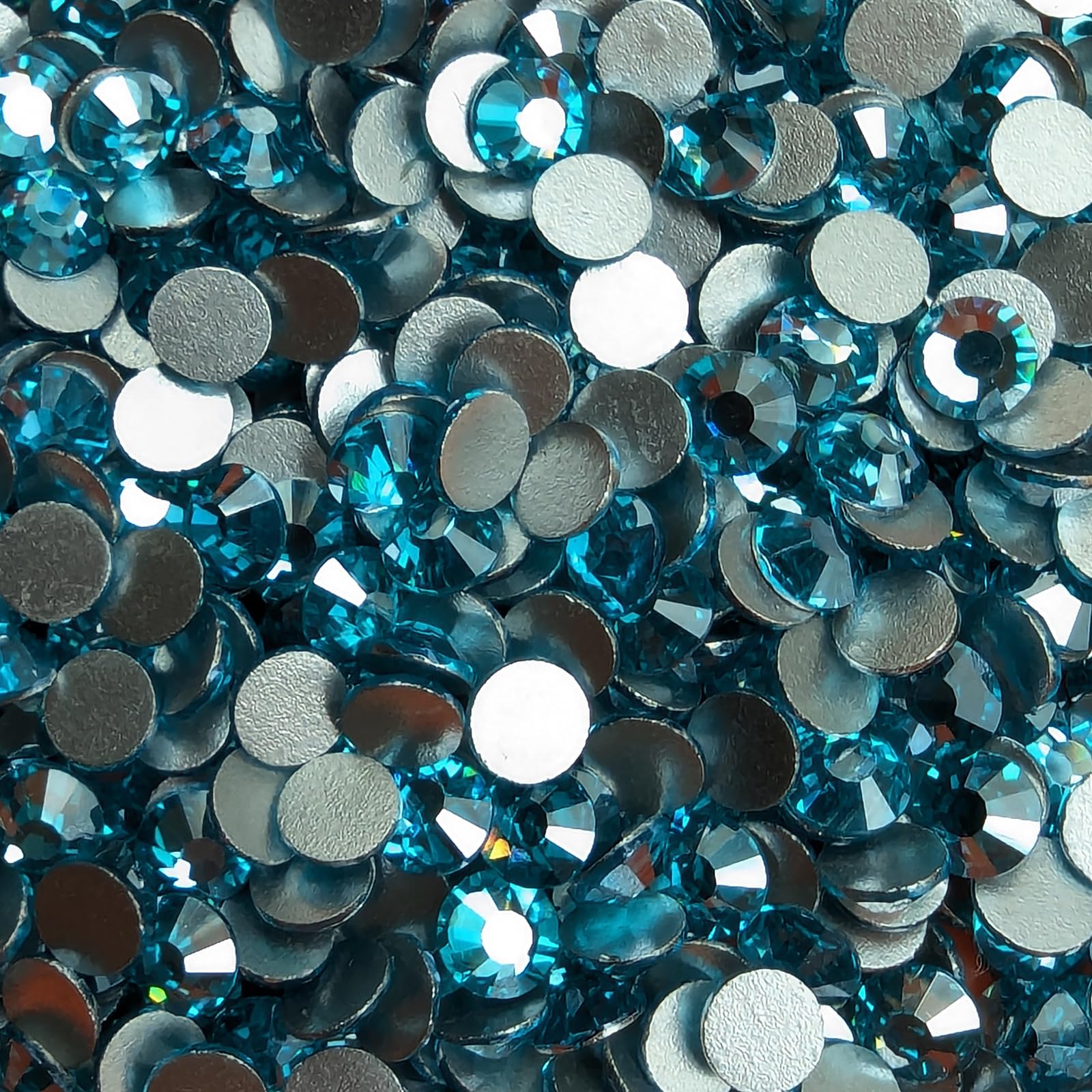 Genie Crystal SS20 Ice Aquamarine Flatback Rhinestones – 1440pcs, White-Film Coated, Non-Hotfix
