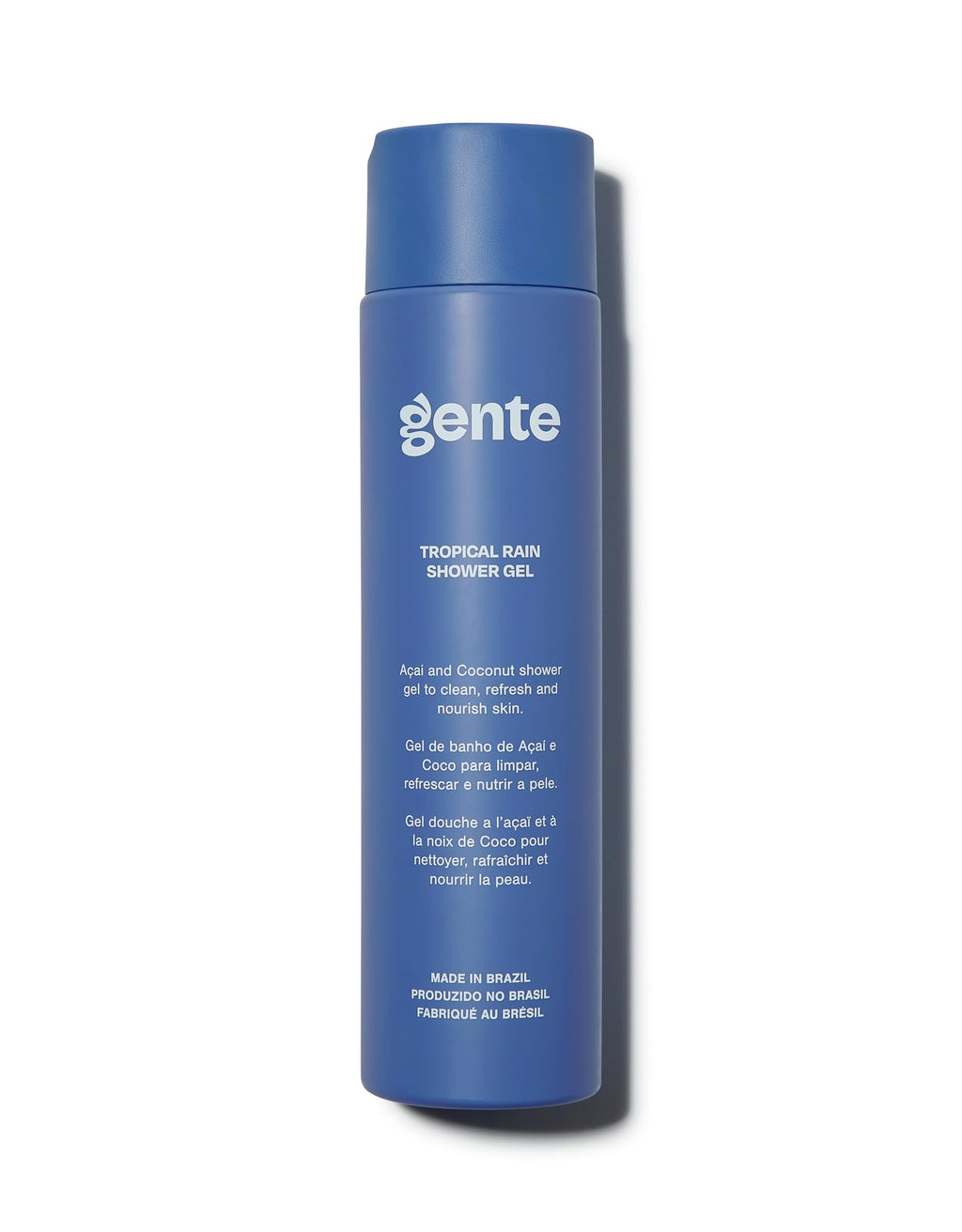 Gente Beauty Tropical Rain Shower Gel – Refreshing Acai & Coconut Hydrating, Sulfate-Free Cleanser for All Skin Types – 10.5 oz | GENTE INC.