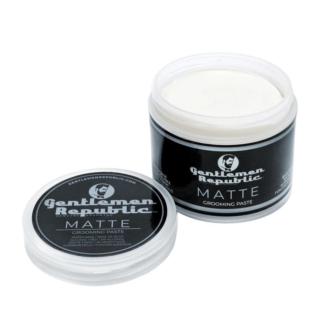 Gentlemen Republic Matte Paste Pack of 2 – Water-Based, Alcohol-Free, Superior Hold, Matte Finish | Made in USA