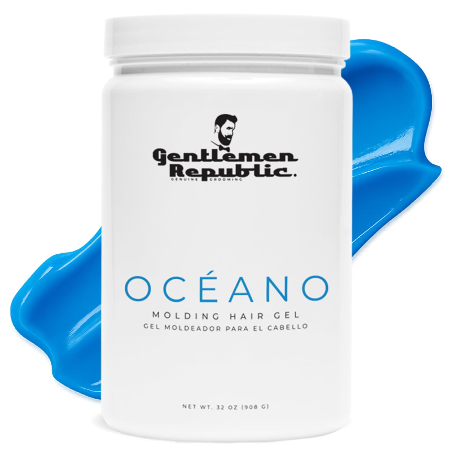 Gentlemen Republic Oceano Hair Gel 32oz — Strong Hold, High Shine, Alcohol-Free