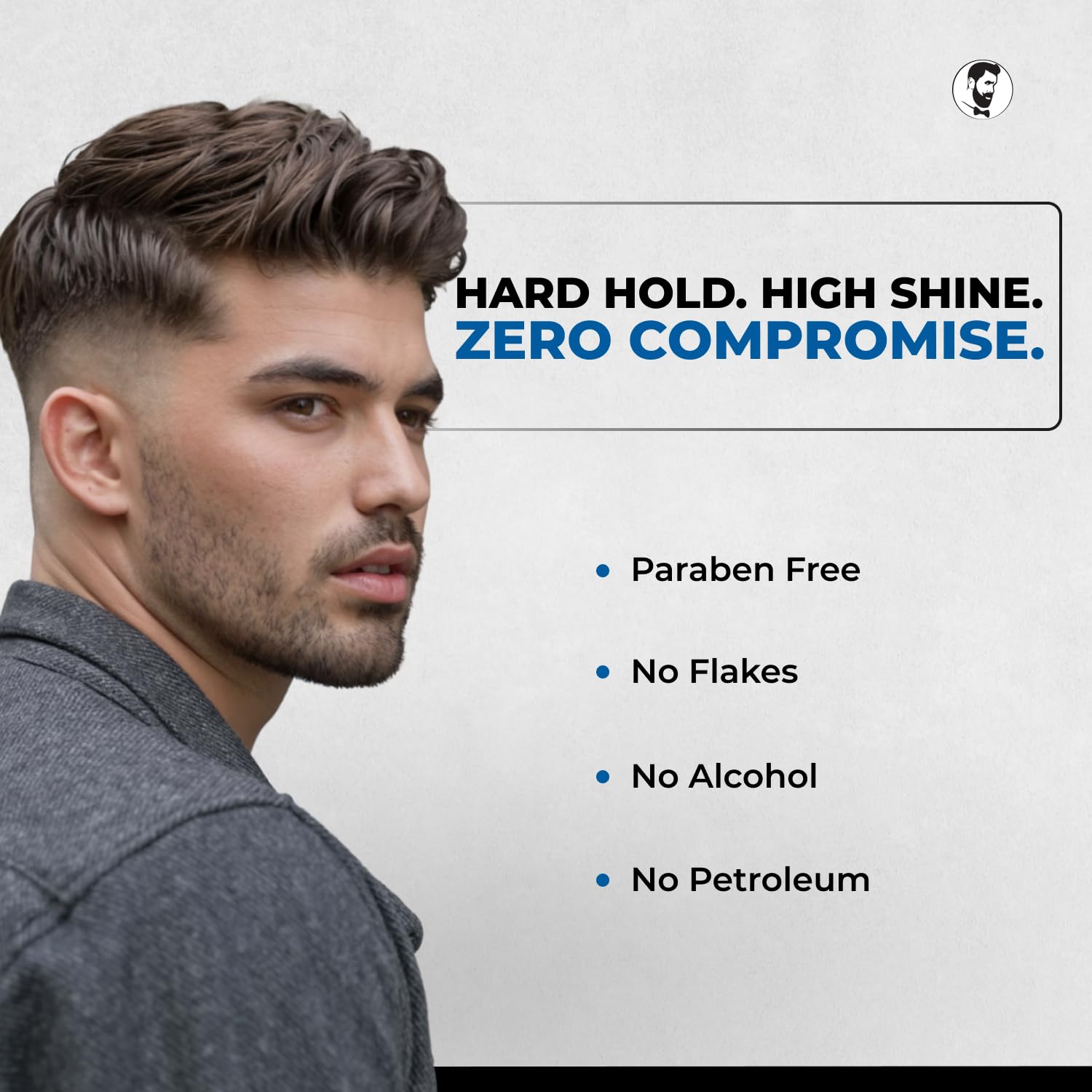 Gentlemen Republic Oceano Hair Gel 32oz Pump – Strong Hold, High Shine, Alcohol-Free, Made in USA