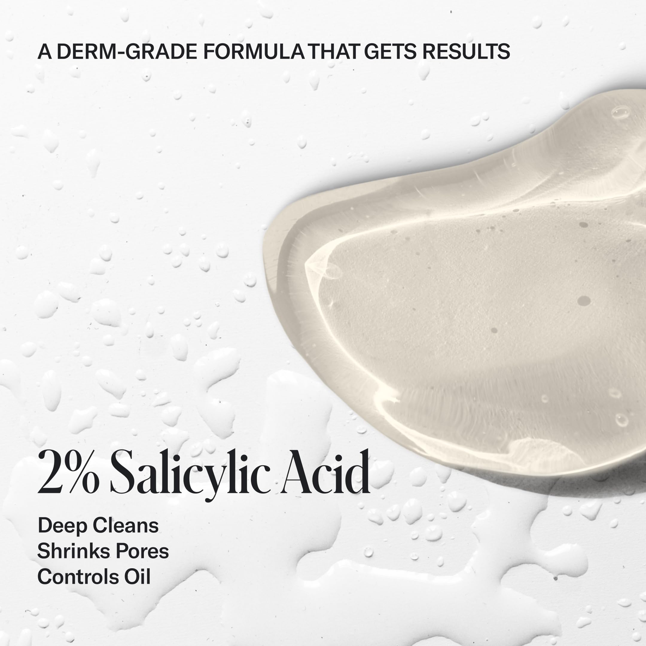 Geologie Acne Control Face Wash | 2% Salicylic Acid Exfoliating Cleanser | Oil Control & Clearer Skin | 6 oz