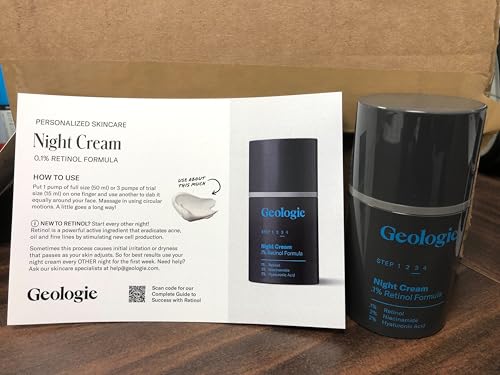 Geologie Retinol Night Cream for Sensitive Skin | Gentle 0.1% Retinol