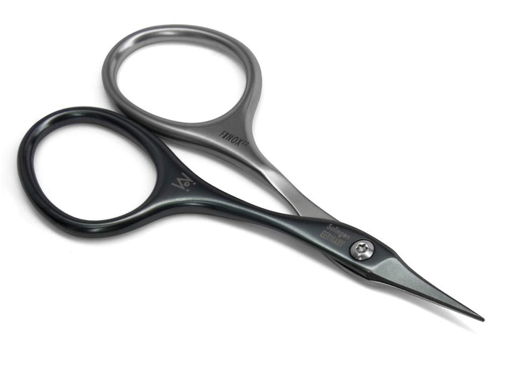 GERMANIKURE Tower Point Cuticle Scissors – Self-Sharpening Titanium-Coated, Solingen-Made in Leather Case