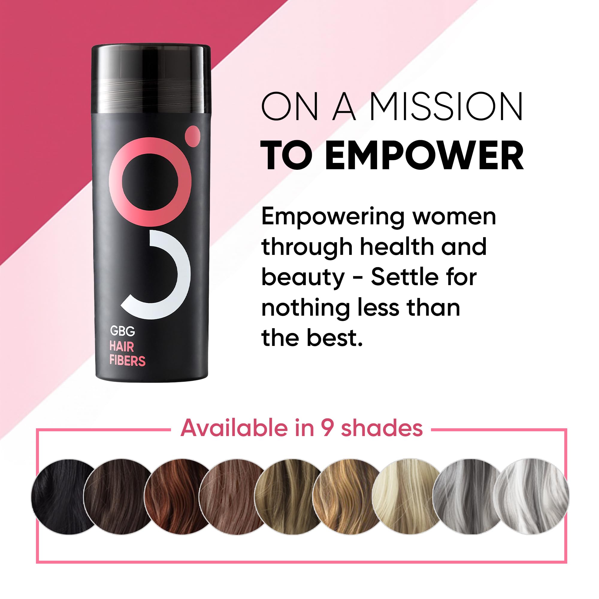 GBG Hair Fibers for Thinning Hair & Bald Spots (Dark Blonde) – 25g | Instant Coverage & Volume | Get Back Gorgeous | Cruelty Free